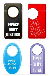 Do not disturb tags